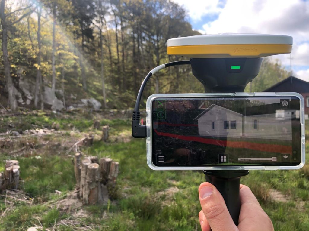 construction surveys and excavations using Augmented Reality​